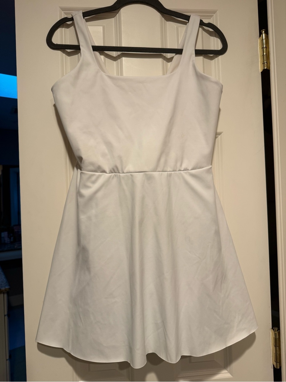 SPANX White Mini Dress with Square Neck